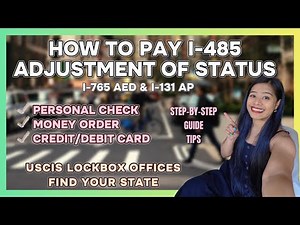 HOW TO PAY FOR I-485 AOS| USCIS LOCKBOX OFFICES FOR AOS|FORM G-1145 & G-1450 #foryou #aos #greencard
