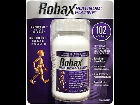 Robax Platinum, A muscle relaxant.