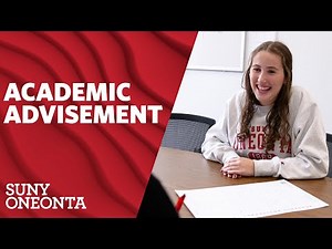 Academic Advisement at SUNY Oneonta