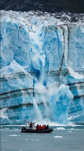 Alaskan Glacier Calving Up Close (Incredible View) #travel