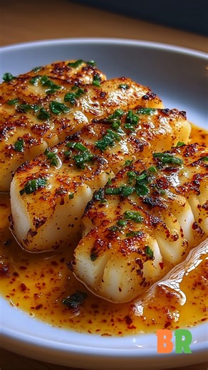🍽️ Garlic Butter Cod Strips with Sweet Chili Lime Sauce These tender cod strips are quick to cook and full of bright, family-friendly flavor. With buttery garlic and a sweet chili lime drizzle, it is an easy dinner that feels special but fits perfectly into a busy weeknight. 🛒 Ingredients : 1 pound cod fillets, cut into strips 4 tablespoons unsalted butter 3 cloves garlic, minced Salt to taste Black pepper to taste 1 teaspoon paprika 1 tablespoon fresh parsley, chopped, for garnish → Sweet Chi