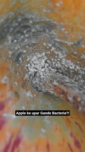Apple ke upar itne bacteria?!🍎Microscopic Truth You Never Knew! #gyaanbyvishal #historyfacts #shorts