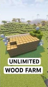 Minecraft Wood Farm Tutorial #minecraft #minecraftbuilding #minecrafttutorial #minecraftsurvival