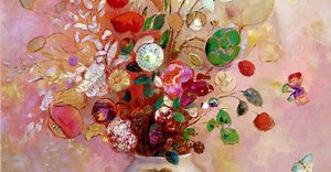 Bouquet of Flowers in a Japanese Vase by Odilon Redon – Art print, wall art, posters and framed art