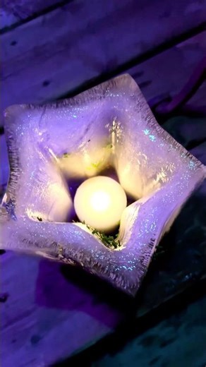 Christmas Ice Candle DIY #twirlcraftstudio #diy #christmascrafts