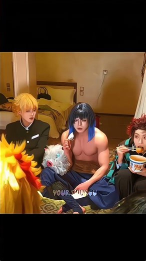 inosuke eating chuntaro**💀😂#anime #kny #demonslayer #foryou #animeedit #shorts