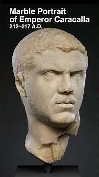 Marble Portrait of Emperor Caracalla (212–217 A.D.), One Minute Art