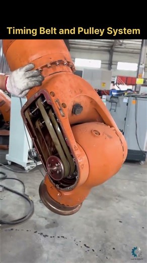 Inside an Industrial Robot Arm! 🦾 (Timing Belt & Pulley) #shorts
