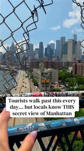 Tourists walk past this every day… but locals know THIS secret view of Manhattan