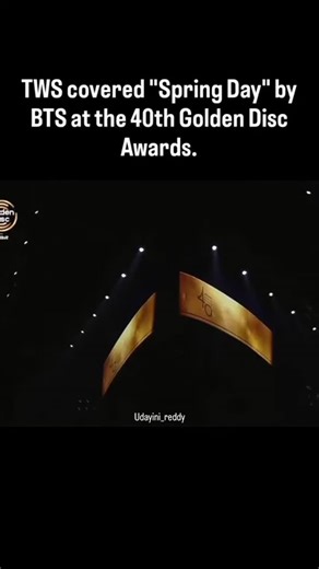 Indu Reddy on Instagram: "Tws covered "spring days" by BTS on 40th Golden Disc Awards #tws #goldendiscawards #springdays #btsspringday #trending"