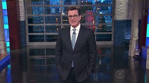 Stephen Colbert is embarrassed for Trump's 'fawning' Cabinet, Trump, and Donald Trump Jr.
