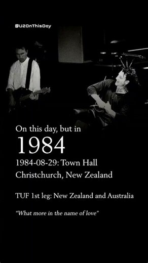 U2 - Pride (1984-08-29: Town Hall - Christchurch, New Zealand)