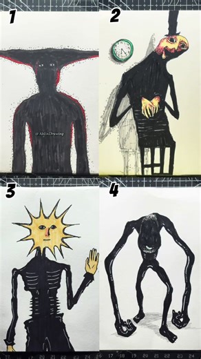 Chilling Analog Horror Drawing Compilation