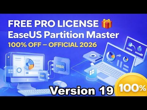 EaseUS Partition Master Pro Giveaway 🎁 | Official License Key Free Activation #partitionmaster #key