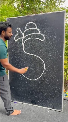 S = How to Draw Lord Ganesha Step by Step 🕉️ #art #shorts #drawing