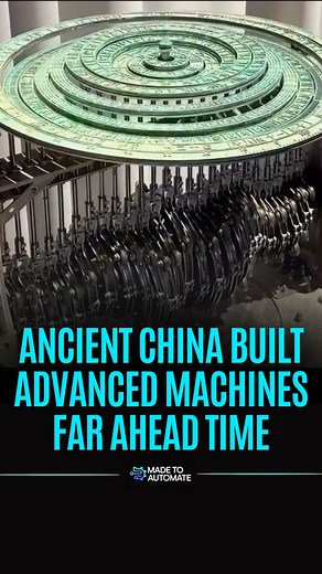 Made To Automate on Instagram: "The history of Ancient China is filled with astonishing examples of engineering genius and ingenuity. Discover how they successfully built advanced machines that were centuries ahead of contemporary technology in the rest of the world. These incredible inventions highlight a rich, complex history of innovation that continues to fascinate and inspire us today. Follow @made_to_automate for more videos like this: @made_to_automate @made_to_automate @made_to_automate
