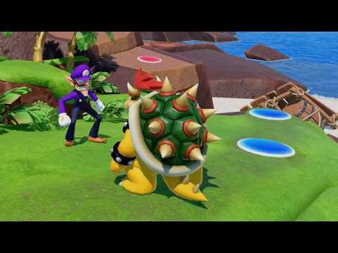 Super Mario Party Jamboree - Bowser vs Spike vs Shy Guy vs Toadette - Goomba Lagoon