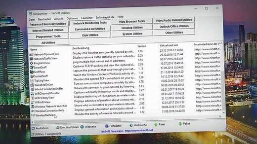 NirLauncher - Die ultimative Werkzeug-Sammlung für Windows