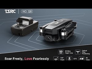 TENSSENX Foldable GPS Drone with 4K UHD Camera for Adults Beginner, TSRC Q8 FPV RC Quadcopter