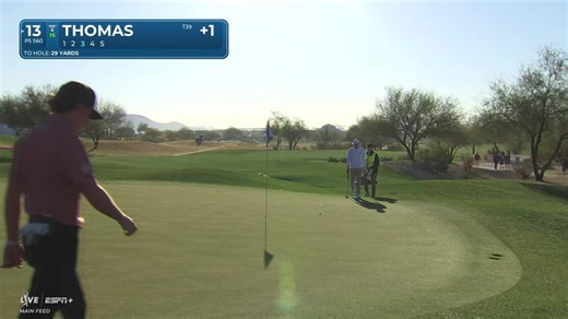 Justin Thomas | Round 1 | 13th hole | Shot 3 | 2025 WM Phoenix Open