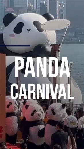 The Hello Pandas Carnival features art, performances, and a photography exhibition, shining spotlight on giant pandas with interactive experiences for families at the Hong Kong Cultural Centre Piazza from Dec 11 to 21. | China Daily