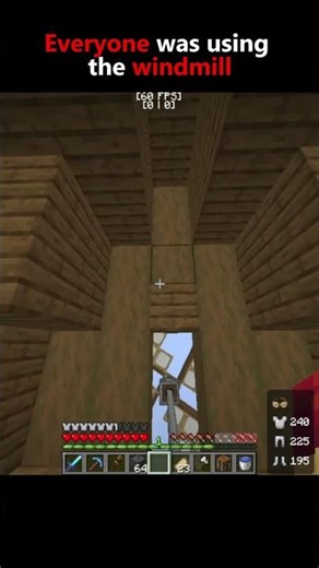Everyone was using the windmill #shorts #minecraftshorts