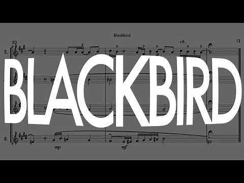 Blackbird | Sax Quartet | Score Video