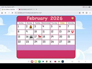 Starfall Calendar February 26, 2026