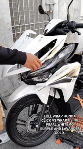 13K views · 67 reactions | ✅FULL WRAP HONDA CLICK V3 WRAP USING PEARL...