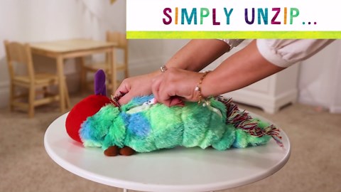 Amazon.com: KIDS PREFERRED World of Eric Carle, The Very Hungry Caterpillar Butterfly Reversible Stuffed Animal Plush Toy, 16",Green : Toys & Games