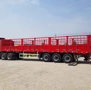 [Hot Item] 45 FT Fence Utility Folding Trailer Towing Truck Trailers for Cargo Transport