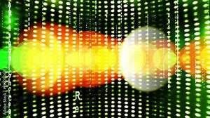 abstract number scrolling across the screen,data code digital technology & circle rays light,digital matrix,computer program languages.
