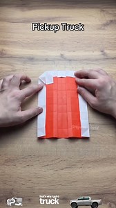 #pickuptruck #truck #origami #origamitutorial #diycar | Origami world