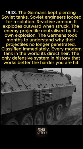 The Soviets invented armour that explodes outward to neutralise projectiles