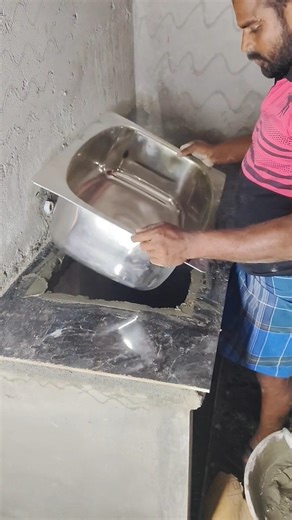 Wow🙌 Kitchen sink installation method ✅ #shorts #construction #installation #trending