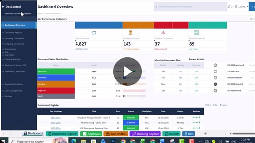 #documentcontrol #projectmanagement #exceldashboard #datamanagement #constructionmanagement #oilandgas #pmo #engineeringtools #digitaltransformation #powerquery | Salman Ullah | 98 comments