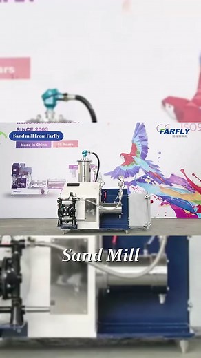 Small lab laboratory sand mill grinding machine for #ink paint pigment! #coating #coatingmachine #sandmill