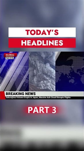 Breaking News: Japan’s Sakurajima Volcano Explodes — 3,400m Ash Cloud Triggers Flight Chaos