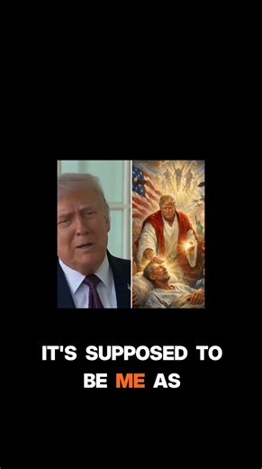 The Trump 'Jesus' meme controversy #substack #shorts