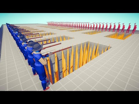 Tournament On Pits With Spikes | Totally Accurate Battle Simulator TABS