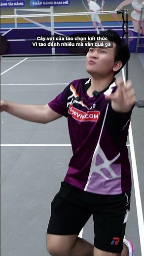 Cây vợt của tôi chọn kết thúc vì tôi đánh quá " gà " ??? #vnb #badminton #caulong #shortsvideo