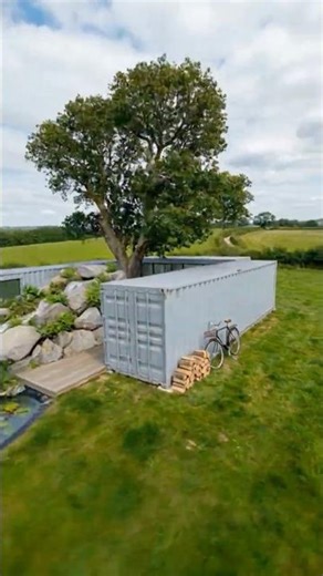 I Built a Luxury Container Home Around a Tree! 🌳🏡