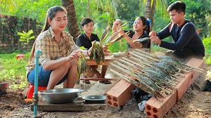 288K views · 10K reactions | Fun Time Cooking - Collect healthy vegetable for eating with grilled ocean fish | Cooking With Sros | Facebook