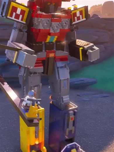 Building a Power Rangers Megazord in Lego Fortnite