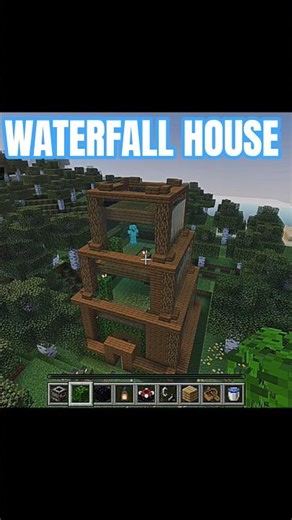 WATERFALL HOUSE 🏠 #shorts #gaming
