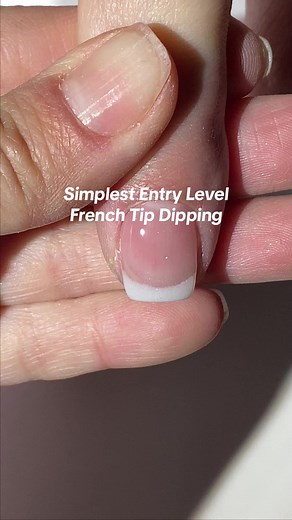 Simplest Entry Level French Tip Dipping Tutorial