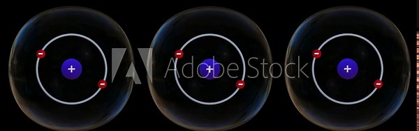 atomic model, model of molecule captures the essence of chemistry lesson, 3D rendering of an atom model with shiny particles orbiting around the nucleus, Nuclear reaction, nanotechnology