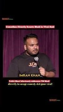 Comedian Directly Roasts Modi in Viral Reel #bjp #congress