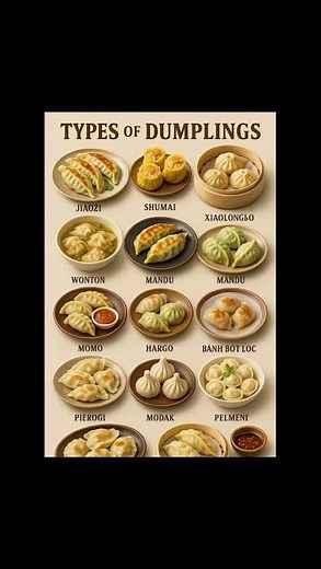 🍲 12 Types of Dumplings from Around the World 🥟 | Must Try Delicious Dumplings #shorts #food