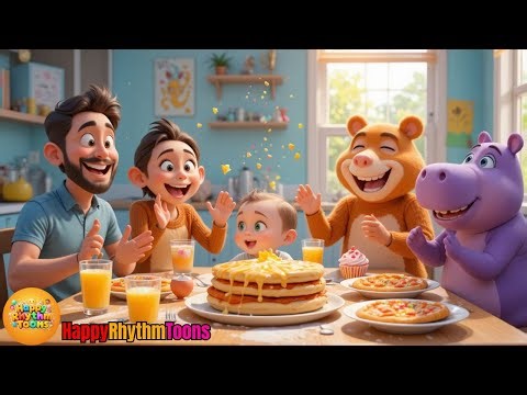 “Breakfast Song 🍳🥞 | Funny Morning Dance with Baby and Friends | HappyRhythmToons”